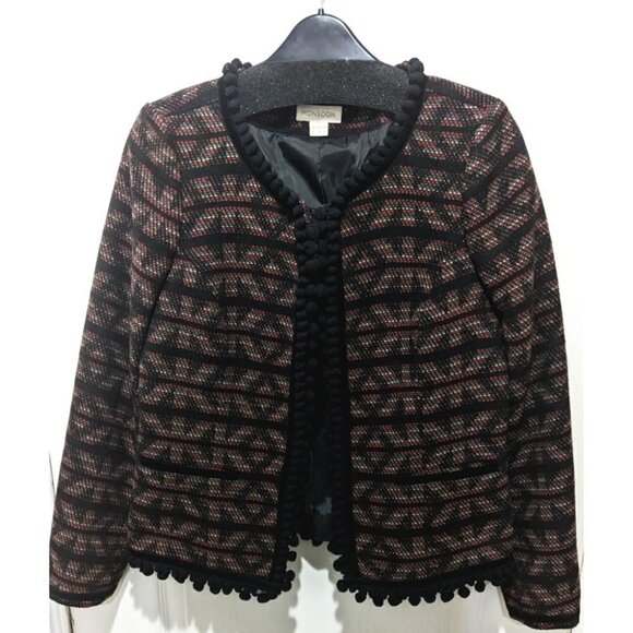 Monsoon | Pom pom trim jacket - Picture 1 of 9